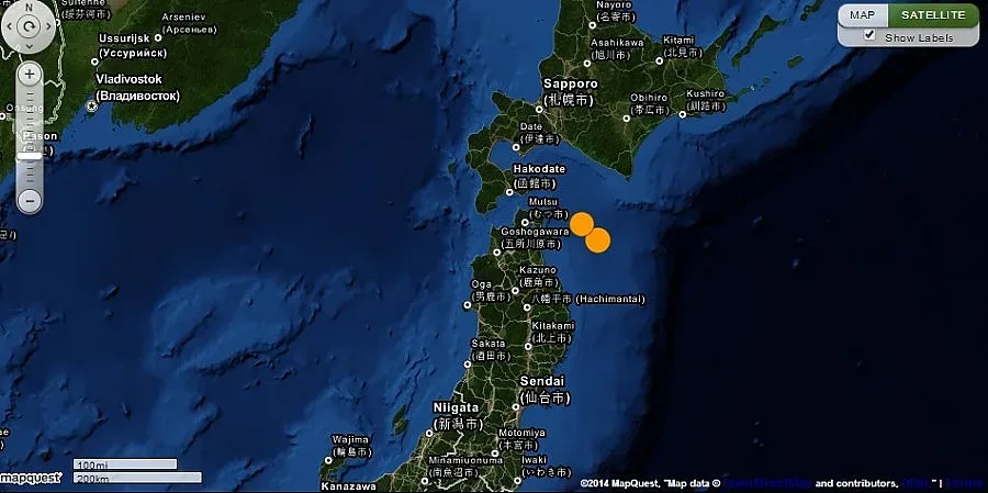 6 по Рихтер разтресе Япония