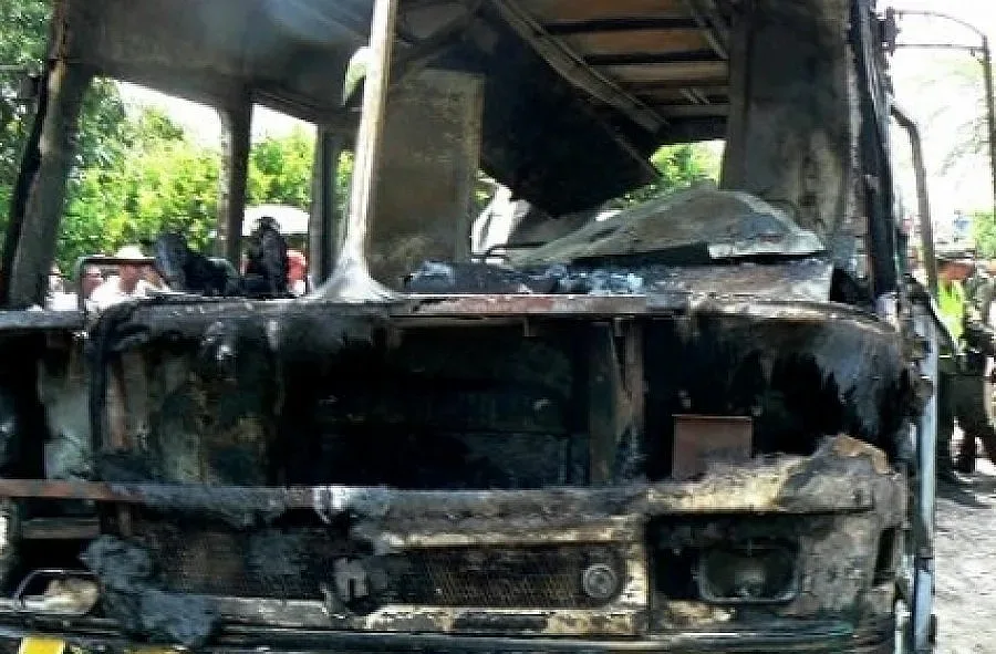 Автобус с деца се запали, няма пострадали