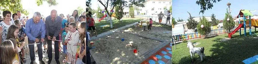 Деца играят на модерна площадка в с. Генерал Тодоров
