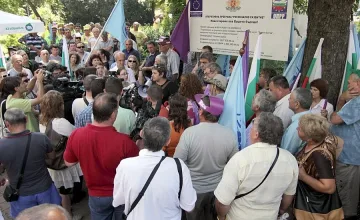 Строители отново блокираха пътя София - Варна