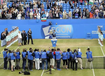 Гришо загрява за Уимбълдън в компанията на Надал, Мъри и Цонга 