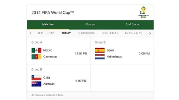 Мексико – Камерун в днешните срещи от Световното