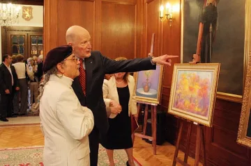 Симеон посрещна вип гости във "Врана"