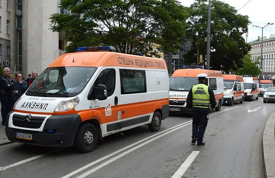 Пореден протест на служителите на Спешна помощ в столицата