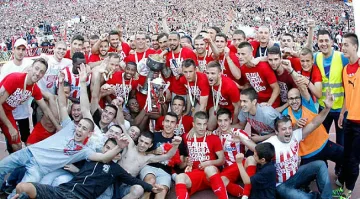 ВИДЕО: Цървена звезда е новият шампион на Сърбия 