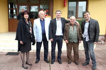 Кирил Добрев и Драгомир Стойнев на среща с бизнеса от Средногорието