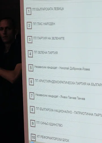 ЦИК решава за окончателния вид на бюлетината