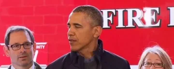 Обама посети района на свлачището във Вашингтон