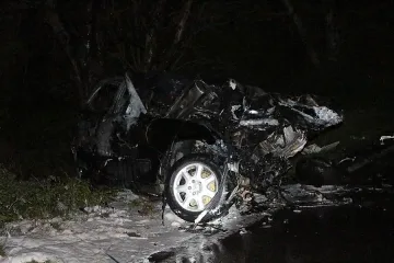 Шофьор загина след катастрофа в река