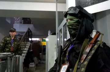  Руски флаг и над Славянск (ОБЗОР)