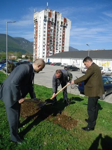 Общинари садят дръвчета