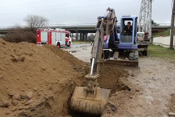 Газопровод се спука в Казанлък при изкопни дейности