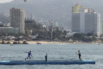 Гришо направи тенис шоу в Тихия океан (СНИМКИ и ВИДЕО)