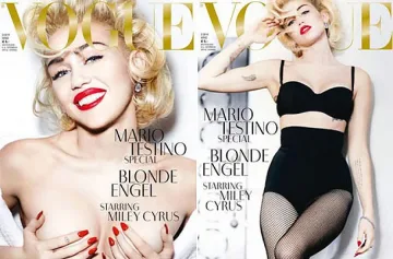 Майли Сайръс по-гола от всякога за германския Vogue