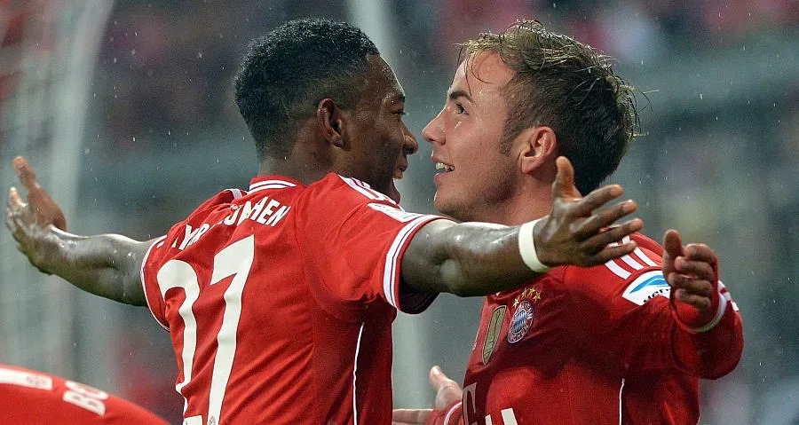 Байерн с голово шоу, смаза Айнтрахт