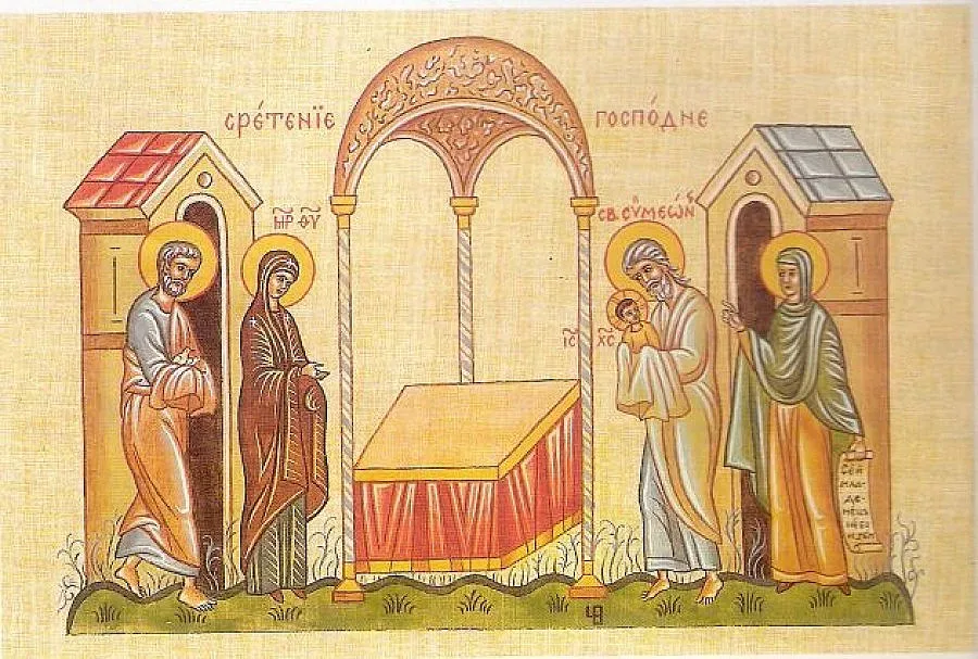 Свети Симеон припознава Христос