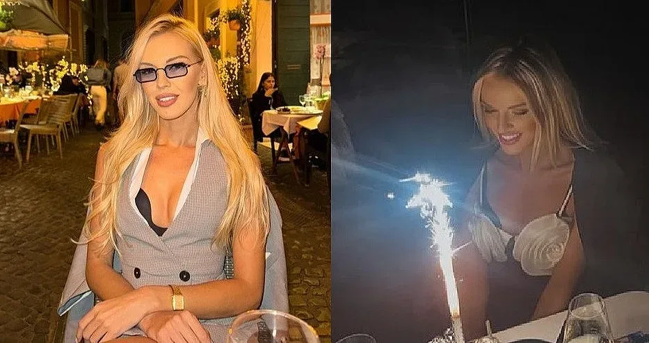 Натали Трифонова празнува в Рим. Кой е до нея