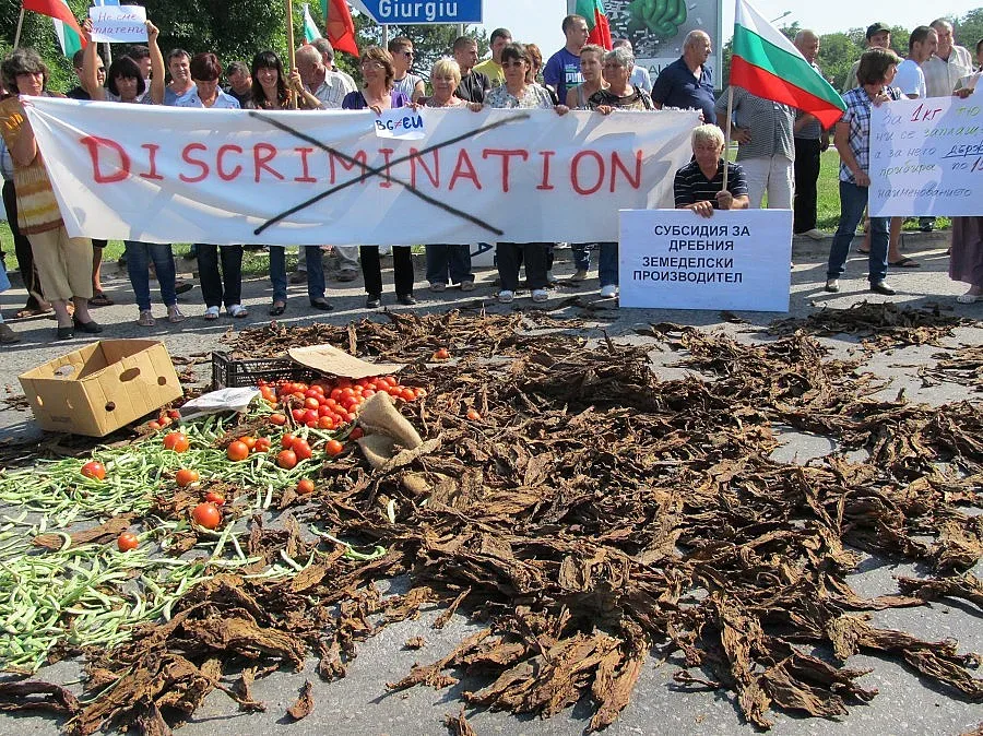 Пореден протест на тютюнопроизводителите в с. Кочан