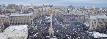 Българи подкрепят Майдана пред украинското посолство