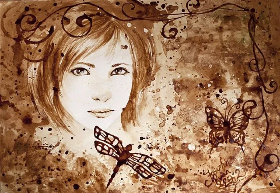  Да рисуваш с кафе (СНИМКИ)