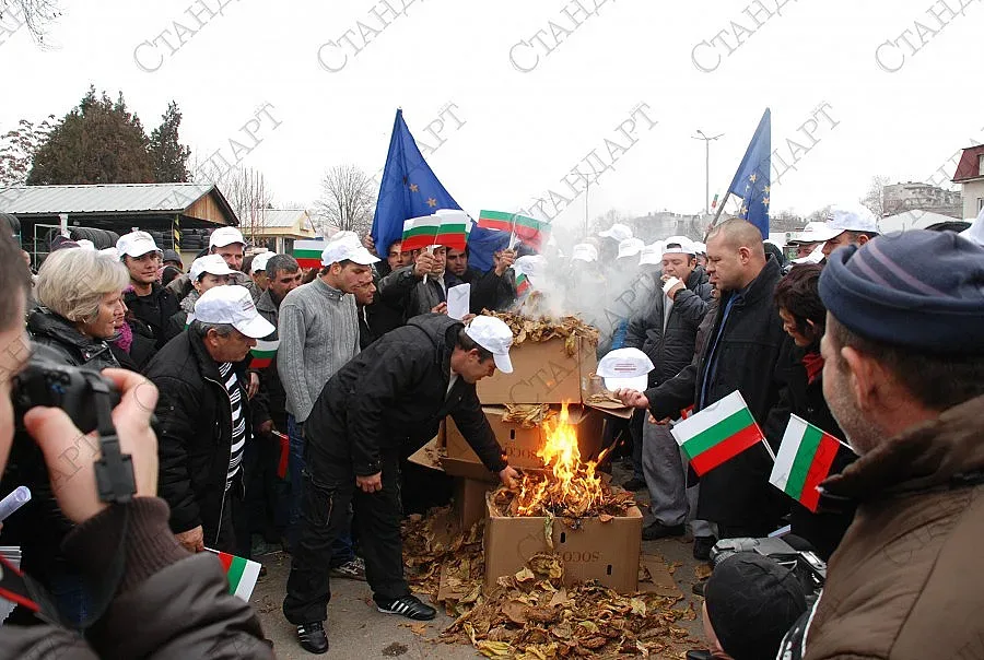 Тютюнопроизводители подпалиха балите на Е 80