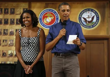 Обама остави жена си сама на Хаваите за ЧРД