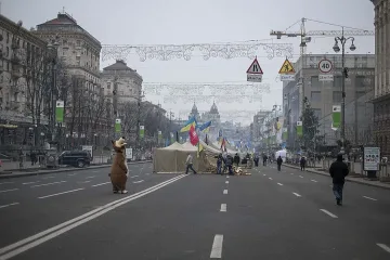 Национална стачка блокира Украйна след НГ