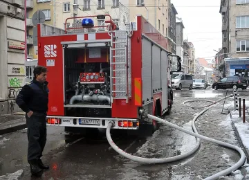 Пожар близо до онкоцентъра в Пловдив