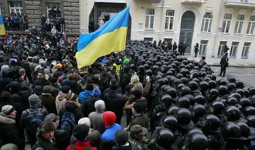 Стохиляден протест в Киев въпреки забраната