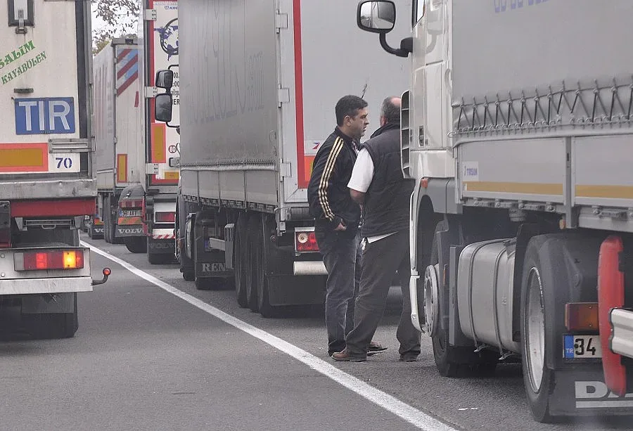 Опашка от тирове на пътя Русе - Силистра