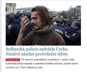 МВР е задържала чешки гражданин, снимал протеста вчера