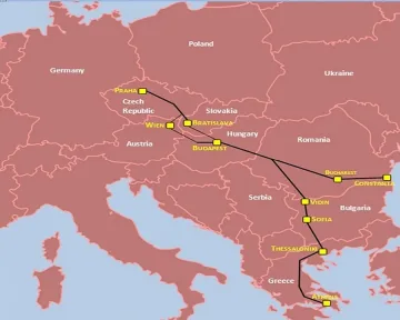 Пуснаха жп коридор Прага-Атина