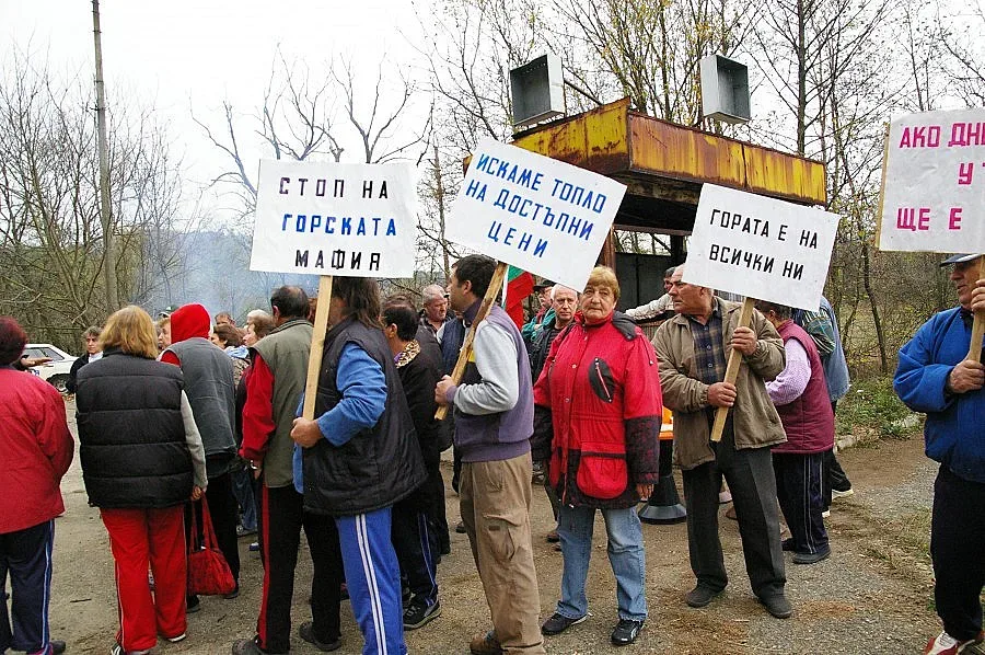 Полиция разпръсна протестиращи срещу скъпите дърва за огрев