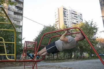 С кросфит помпаш мускули в парка