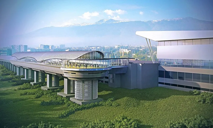 Метростанцията до летището е почти изградена