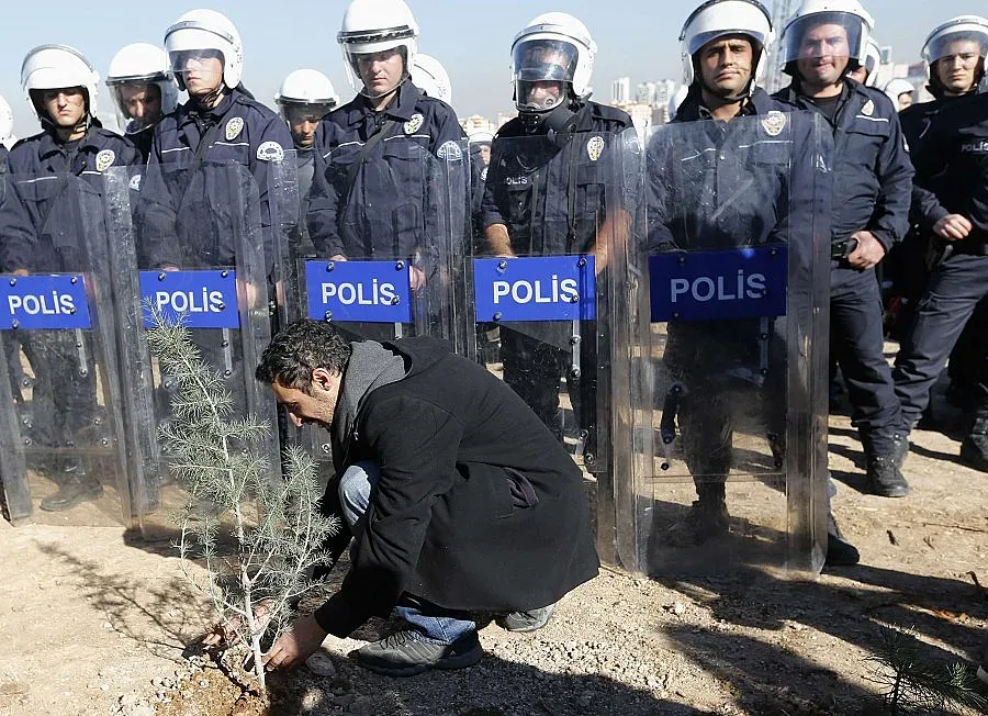 Протести срещу изсичането на дървета в Турция