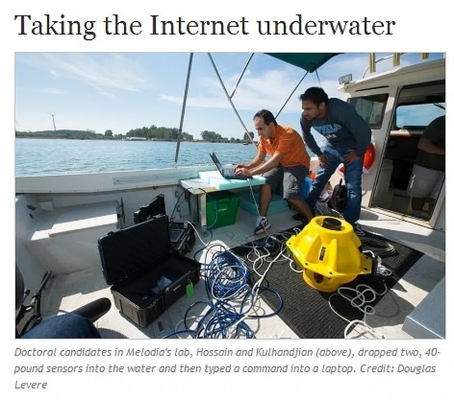 Тестват първата подводна WiFi мрежа