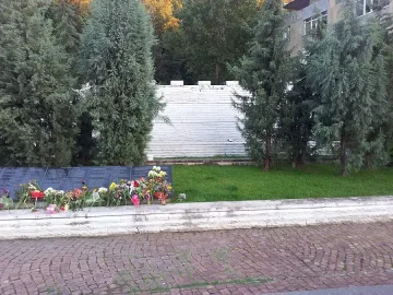 Младежи от ГЕРБ изчистиха графити край паметник