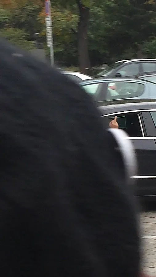 Депутат показа среден пръст на протестиращи