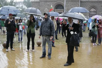 Протест под дъжда в ден 111