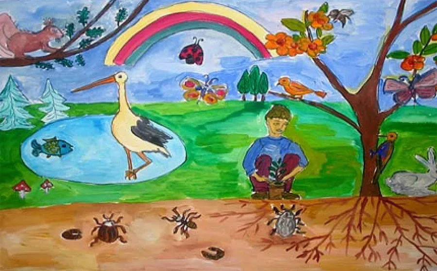 Продават детски рисунки за строеж на площадка