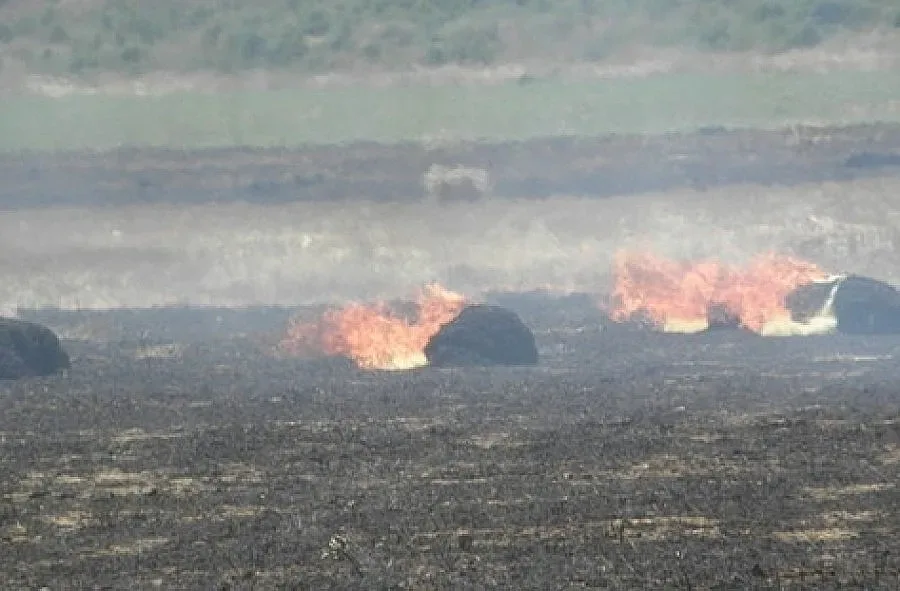 Пребиха подпалвач на стърнище