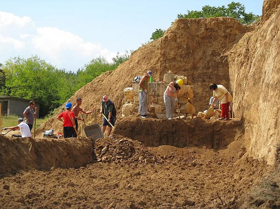 Археологически резерват засят с люцерна