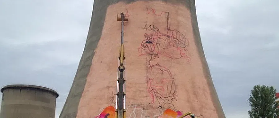Графити майстори ще изрисуват охладителна кула на ТЕЦ София