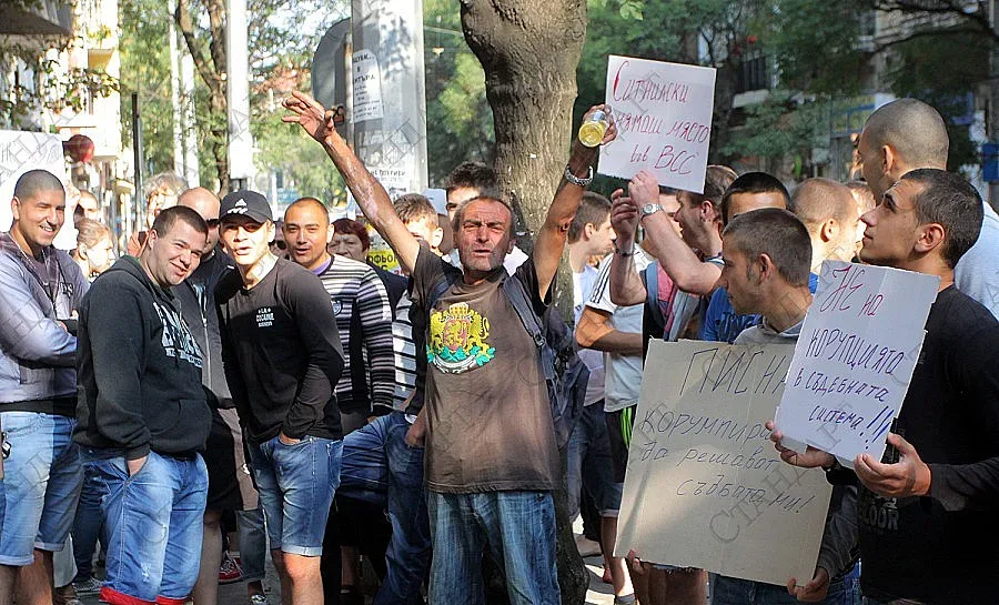 Протест пред първото заседание на ВСС