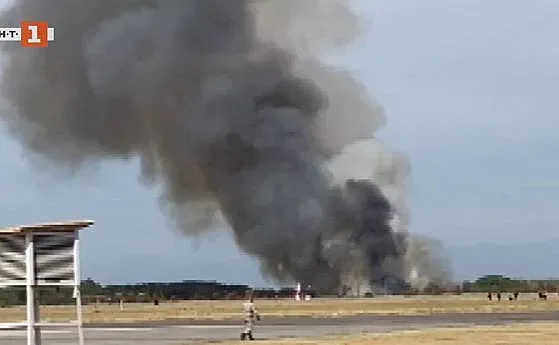 Смразяващо видео от падането на самолета! Последните секунди