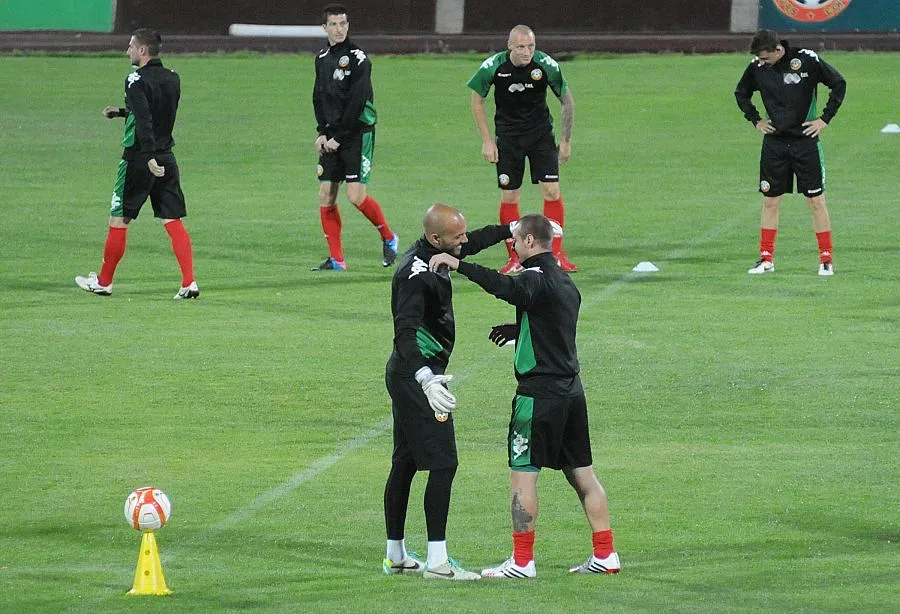 Подготовка в навечерието на мача с Италия