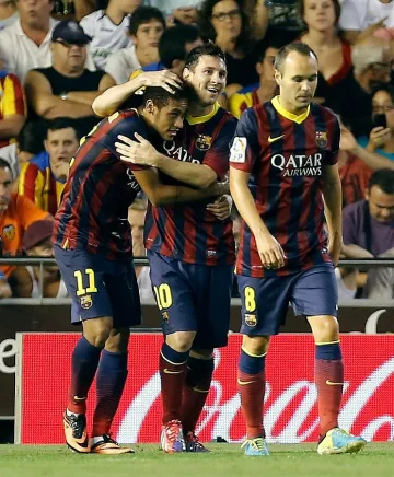 ВИДЕО: Барса потрепери срещу Валенсия, Меси с хеттрик