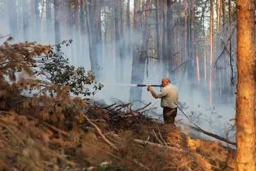 Потушен е пожарът над манастира в Кремиковци