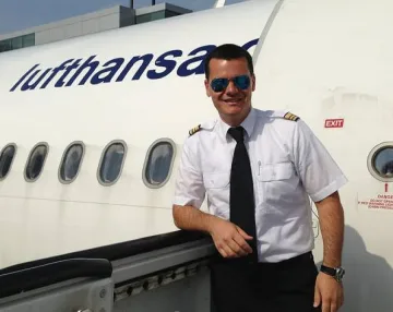 Наш пилот шашна Луфтханза